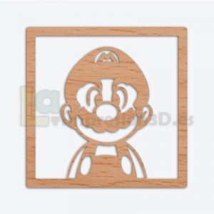 Cuadro madera Super Mario personaje