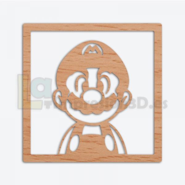 Cuadro madera Super Mario personaje