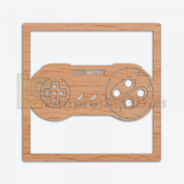 Cuadro madera Super Nintendo mando SNES